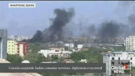 Canada suspends consular services in Sudan as diplomats evacuated
